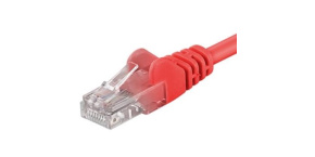 PremiumCord Patch kabel UTP RJ45-RJ45 CAT6 10m červená