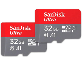 SanDisk MicroSDHC karta 32GB Ultra (R:120/W:120 MB/s, UHS-I, C10), 2-Pack