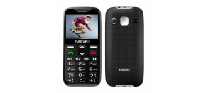 EVOLVEO EasyPhone XD, mobilní telefon pro seniory s nabíjecím stojánkem (černá barva)