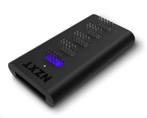 NZXT USB hub AC-IUSBH-M3, interní, 4xUSB 2.0 výstup, 1xUSB 2.0 vstup, 1xSATA, uzavřené magnetické tělo, černá