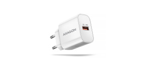 AXAGON ACU-QC18W, nabíječka do sítě 18W, 1x port USB-A, QC3.0/AFC/Apple, bílá