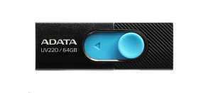 ADATA Flash Disk 32GB UV220, USB 2.0 Dash Drive, černá/modrá