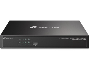 TP-Link VIGI NVR1008H-8MP, videorekordér, 8 channels, 8xPoE, 1x100Mb/s LAN, 1xVGA, 1xHDMI, 2xUSB2.0