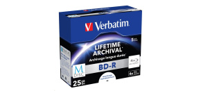 VERBATIM MDisc BD-R(5-pack)Jewel/4x/25GB