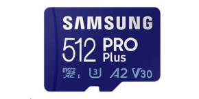 Samsung micro SDXC karta 512GB PRO Plus + SD adaptér