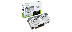 ASUS VGA NVIDIA GeForce RTX 4060 DUAL WHITE OC 8G, 8G GDDR6, 3xDP, 1xHDMI