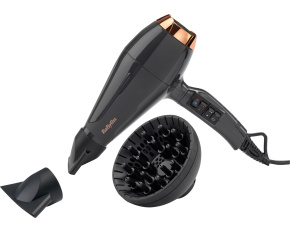 BaByliss Italian Air Pro 2200 6719DE fén na vlasy, 2200 W, 3 teploty a 2 rychlosti, ionizace, černá