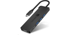 CONNECT IT USB-C hub, 5v1 (USB-C,3xUSB-A,HDMI), externí, Antracitová