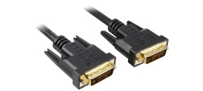 PREMIUMCORD Kabel DVI - DVI propojovací 10m (DVI-D, M/M, dual link)