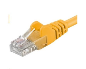 PREMIUMCORD Patch kabel UTP RJ45-RJ45 CAT5e 0.5m žlutá