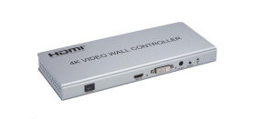 PREMIUMCORD HDMI 1 vstup - 4 výstupy, Video Wall controller