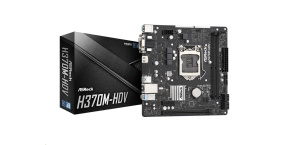 ASRock MB Sc LGA1151 H370M-HDV, Intel H370, 2xDDR4, 1xHDMI, 1xDVI, 1xVGA, mATX