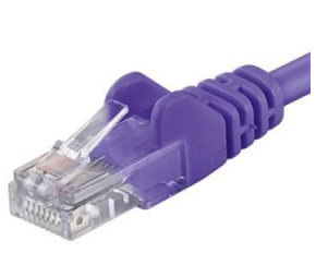 PremiumCord Patch kabel UTP RJ45-RJ45 CAT6 2m fialová