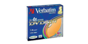 VERBATIM DVD+RW(5-Pack)Slim/Colour//4x/DLP/4.7GB