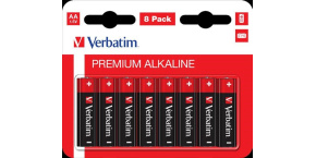 VERBATIM Alkalické baterie AA,  8 PACK , LR6