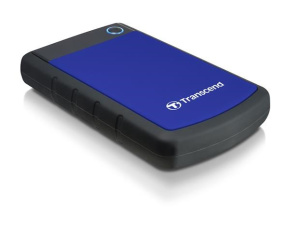 TRANSCEND externí HDD USB 3.0 StoreJet 25H3B, 1TB, Blue (nárazuvzdorný)