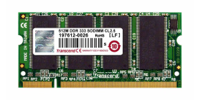 TRANSCEND SODIMM DDR 256MB 333MHz 2Rx16 CL2.5