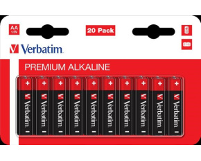 VERBATIM  Alkalická Baterie AA 20 Pack / LR6