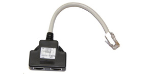 Adaptér rozdvojka RJ45, 1x8p8c/2x8p4c, PC-PC, stíněný