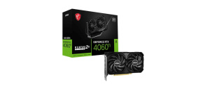 MSI VGA NVIDIA GeForce RTX 4060 Ti 8G VENTUS 2X BLACK E1 OC, 8G GDDR6, 3xDP, 1xHDMI