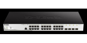 D-Link DGS-1210-28P/ME/E 24-Port 10/100/1000BASE-T PoE + 4-Port 1 Gbps SFP Metro Ethernet