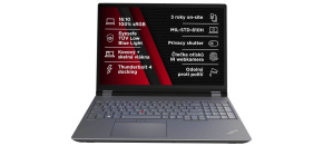 LENOVO NTB ThinkPad/Workstation P16 G2 - i7-14700HX ,16" WQXGA,32GB,1TBSSD,RTX 2000 Ada 8GB,IRcam,W11P