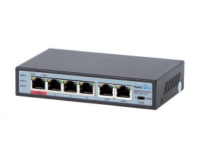 MaxLink PoE switch PSBT-6-4P-250 (náhrada za PSAT-6-4P-250), 6x LAN/4x PoE 250m, 802.3af/at/bt