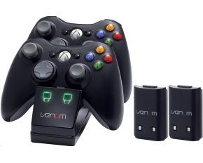 VENOM VS2891 Xbox 360 Black Twin Docking Station + 2 batteries