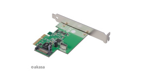 AKASA síťová karta USB 3.2 HOST card, 10Gbps USB 3.2 Gen 2, Interní, 20-pin, PCIe