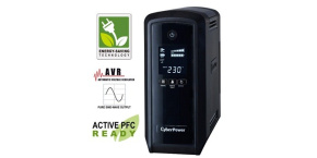 CyberPower PFC SineWave LCD GP UPS 900VA/540W, Schuko zásuvky