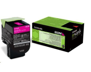 LEXMARK magenta toner 802M pro CX310/410/510 z programu Lexmark Return (1000 stran)