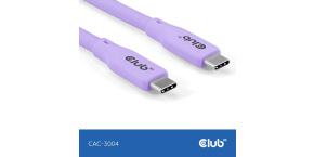 Club3D Kabel USB-C 4.0, 20Gbps, 4K60Hz, PD 240W, 2m, fialová