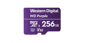 WD MicroSDXC karta 256GB Purple WDD256G1P0C Class 10 (R:100/W:60 MB/s)