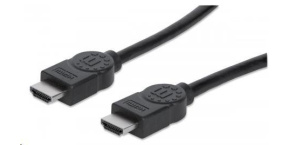 MANHATTAN kabel High Speed HDMI 4K, 3D, Male to Male, stíněný, černý, 7,5m