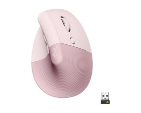 Logitech Lift Vertical Ergonomic Mouse for Business, Pink