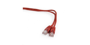 GEMBIRD kabel patchcord Cat5e UTP 0,25m, červený