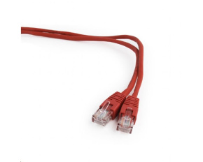 GEMBIRD kabel patchcord Cat5e UTP 0,25m, červený