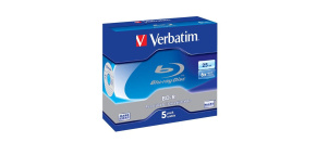 VERBATIM BD-R SL(5-pack)Blu-Ray/Jewel/6x/25GB