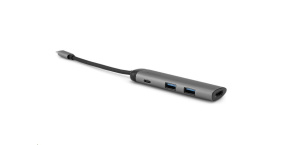 VERBATIM 49140 USB-C Multiport HUB, 2x USB 3.0, 1x USB-C, HDMI, šedá dokovací stanice