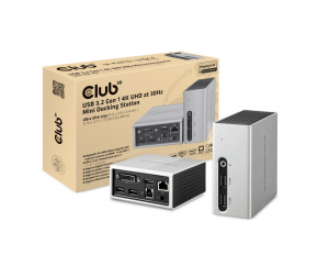 Club3D Mini dokovací stanice USB 3.2 4K30Hz UHD (HDMI/DVI/4x USB 3.1/Ethernet/Audio) DisplayLink® Certified