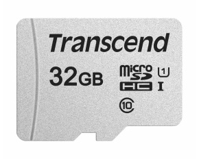 TRANSCEND MicroSDHC karta 32GB 300S, UHS-I U1 + adaptér