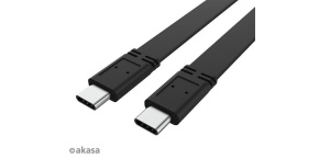 AKASA kabel USB-C na USB-C, 20G, 46W PD, 4K@60Hz, 1m