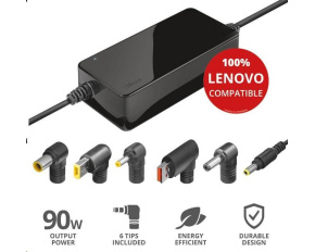 TRUST napájecí adaptér MAXO pro notebooky LENOVO 90W, vč. koncovek