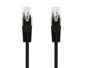 C-TECH kabel patchcord Cat5e, UTP, černý, 3m