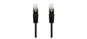 C-TECH kabel patchcord Cat5e, UTP, černý, 0,25m