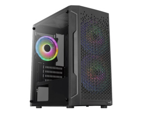 AEROCOOL skříň MC G Trinity, Micro tower, 1x USB 3.0, 1x USB 2.0, 2x audio, bez zdroje