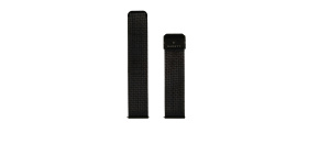 Garett řemínek 22 mm, černý kovový, typ Mesh