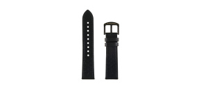 Garett řemínek 22 mm, černý kožený