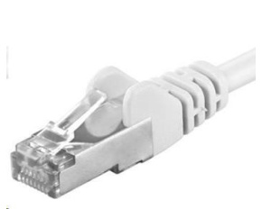 PREMIUMCORD Patch kabel CAT6a S-FTP, RJ45-RJ45, AWG 26/7 10m bílá