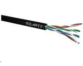 Instalační kabel Solarix venkovní UTP, Cat5E, drát, PE, box 305m SXKD-5E-UTP-PE